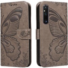 Mays Shop Kredi Kartı Yuvası Ayrılabilir El Kayışı ile Sony Xperia 1 V Için Flip Case (Yurt Dışından)