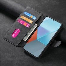 Mays Shop Xiaomi Redmi Not 13 Pro 4g Için Flip Case Cüzdan Retro Mıknatıs Koruyucu (Yurt Dışından)