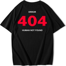 BRZ Collection Unisex Oversize Error 404 Human Not Found T-Shirt