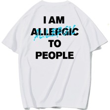 BRZ Collection Unisex Oversize I Am Allergic To People T-Shirt