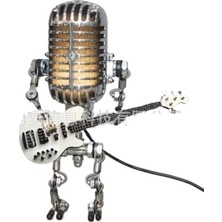 Weishuo Aloneling Retro Mikrofon Robot Heykeli (Yurt Dışından)
