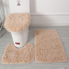 Yaci Shop Kahve Tarzı 3 Set Banyo Banyo Paspas Seti Yumuşak Kaymaz Mat Banyo Halısı Emici Duş Halıları Tuvalet Ayak Mat Odası Mat Paspas (Yurt Dışından)