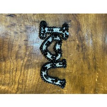 Gönülden Tasarım 16X8 cm Boncuk Taş Işleme Arma Dikiş Giyim Aksesuarı Aplike