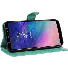 Mays Boutique Samsung Galaxy A6 Artı Kredi Kartı Yuvası Kabartmalı Yüksek Flip Case (Yurt Dışından)