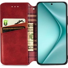 Mays Boutique Huawei Pura 70 Cüzdan Fonksiyonu Için Flip Case Kapak Zarif Deri (Yurt Dışından)