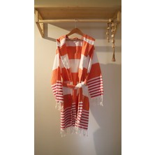 AQUATOLIA Unisex Amor Peştemal Bornoz- Pamuklu - Çocuk Bornozu
