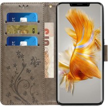 Mays Boutique Huawei Mate 50 Pro Için Filp Durumda Manyetik Kapatma Kart Tutucu Bilek Kayışı (Yurt Dışından)