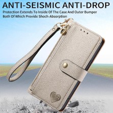 Mays Boutique Realme Not Için Flip Case 50 Deri Kılıf Aşk Cüzdan Fermuar Darbeye (Yurt Dışından)