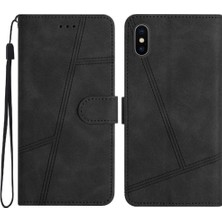 Mays Boutique IPhone Xs Max Için Flip Case Kart Yuvaları Tutucu Manyetik Kapak Folio Bilek Pu (Yurt Dışından)