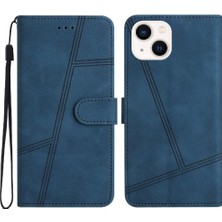 Mays Boutique IPhone 14 Için Flip Case Bilek Kayışı Cüzdan Pu Deri Tam Koruma Flip (Yurt Dışından)