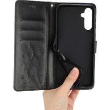 Mays Boutique Samsung Galaxy S24 Fe Kart Tutucu Için Flip Case Pu Deri Kickstand Bilek (Yurt Dışından)