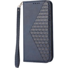 Mays Boutique Xiaomi 14 Pro Için Flip Case El Kayışı Standı Eşkenar Dörtgen Şekli Günlük Kullanım Cüzdan (Yurt Dışından)