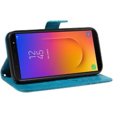 Mays Boutique Samsung Galaxy J6 2018 Için Flip Case Ayrılabilir El Kayışı Kabartmalı Yüksek (Yurt Dışından)