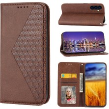 Mays Boutique Samsung Galaxy M14 5g Için Flip Case Standı Cüzdan El Kayışı Eşkenar Dörtgen Şekli (Yurt Dışından)