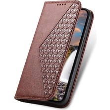 Mays Boutique Samsung Galaxy M14 5g Için Flip Case Standı Cüzdan El Kayışı Eşkenar Dörtgen Şekli (Yurt Dışından)