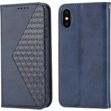 Mays Boutique IPhone x Için Flip Case/xs Cüzdan Standı Eşkenar Dörtgen Şekli Günlük Kullanım El Kayışı (Yurt Dışından)