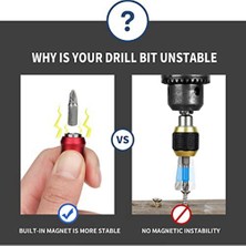 Smooth Matkap Ucu Uzatma, 1/4 Inç Hex Shank Manyetik Bit Genişletici (Yurt Dışından)