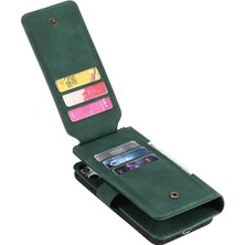 Mellow Shop IPhone 15 Için Kılıf Pro Kart Tutucu Kickstand Cüzdan Flip Folio Pu Deri (Yurt Dışından)