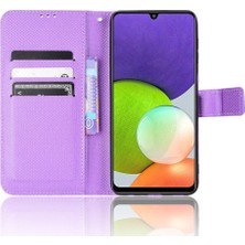 Mellow Shop Samsung Galaxy A22 4g Manyetik Cüzdan Kickstand Kart Tutucu Kapak (Yurt Dışından)