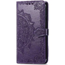 Manyi Mall Samsung Galaxy M55 Flip Kapak Için Flip Case Darbeye Deri Kılıf (Yurt Dışından)