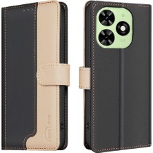 Manyi Mall Tecno Pop 8 Kickstand Flip Folio Rfıd Engelleme Kart Yuvaları Için Flip Case (Yurt Dışından)