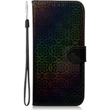 Manyi Mall Realme C61 Için Flip Case Cüzdan Kılıf Standı Tutucu Glitter Renkli Prim (Yurt Dışından)