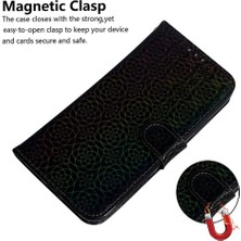 Manyi Mall Realme C61 Için Flip Case Cüzdan Kılıf Standı Tutucu Glitter Renkli Prim (Yurt Dışından)