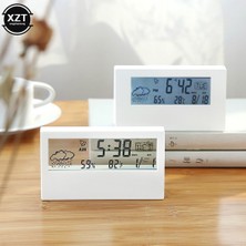 Xiaoba2 W Yeni LCD Elektrikli Masa Çalar Saati Takvim ve Dijital Sıcaklık Nem Modern Ev Ofis Saati Pilçalıştırıldı (Yurt Dışından)