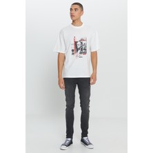 Altınyıldız Classics The Godfather Lisanslı Loose Fit Bol Kesim Pamuk Bisiklet Yaka Baskılı Tişört