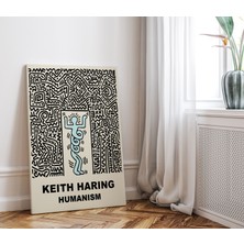 Pegziz Modern Sanatsal Tablo Oda Dekorasyon Kanvas Tablo Keith Haring Duvar Tablosu