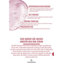 Harrem Rose Series Leke Karşıtı Gül Mayası Arbutin Aha Bha Serum 30 ml