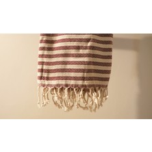AQUATOLIA Knidos Peştemal -  Pamuk- 100X180- Peştemal- Plaj Havlusu- Çizgi Desen