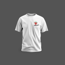 Zaytoon Tişört Kısa Kollu Arapça Filistin Yazılı Karpuz Baskılı Unisex Pamuklu Tişört