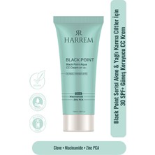 Harrem Akneli & Yağlı Karma Ciltler Için 30SPF Güneş Koruyucu cc Krem Black P.int 50ML