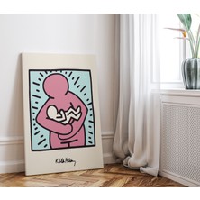 Pegziz Keith Haring Pop Art Duvar Tablosu Oda Dekorasyonu Kanvas Tablo Cafe Dekor Sanatsal Tablo