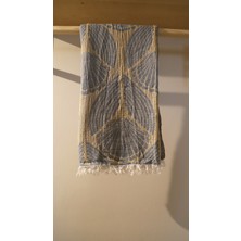 AQUATOLIA Doris Peştemal -  Pamuk- 100X180- Peştemal- Plaj Havlusu- Istiridye Desen