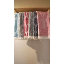 AQUATOLIA Doris Peştemal -  Pamuk- 100X180- Peştemal- Plaj Havlusu- Istiridye Desen
