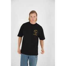 Lovely Store Vincent Van Gogh Siyah Oversize T-Shirt