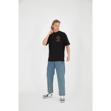 Lovely Store Vincent Van Gogh Siyah Oversize T-Shirt