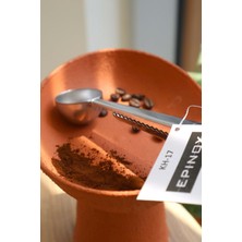 Mujo Coffee Epinox Paslanmaz Çelik Kahve Ölçü Kaşığı ve Paket Klipsi 17.5cm