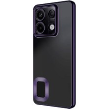 Case 4u Xiaomi Redmi Note 13 4g Kılıf Kamera Korumalı Logo Gösteren Omega Kapak Derin Mor