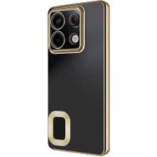 Case 4u Xiaomi Redmi Note 13 4g Kılıf Kamera Korumalı Logo Gösteren Omega Kapak Gold