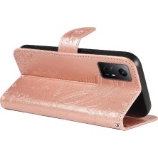 Mays Shop Xiaomi Redmi Not 12S Için Flip Case Kredi Kartı ile Yüksek Kaliteli Deri (Yurt Dışından)