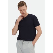 Ramsey Lacivert Düz T-Shirt