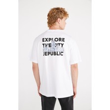 Jepublic Erkek Beyaz T-Shirt ( Model Kodu : J231110 )