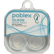 Poblex Antialerjik Silikon 2'li Kulak Tıkacı