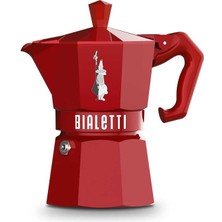 Bialetti Moka Pot Exclusive 3 Cup Kırmızı