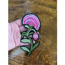 14X6 cm Ütü Ile Yapışan Çiçek Arma Dikiş Aksesuarı
