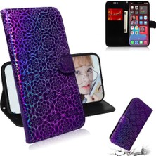 Mays Home1 Tecno Pova 6 Pro 5g Için Flip Case Kart Yuvası Standı Tutucu Glitter Renkli (Yurt Dışından)