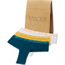 Xander Under Wear Uwxander 3'lü Kadın Pamuklu Yüksek Bel Hipster Külot - Xpack 4